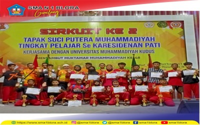 Pesilat SMA Negeri 1 Blora Boyong Piala Kejuaraan Pencak Silat Pelajar  Se-eks Karesidenan Pati