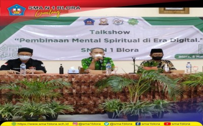 Talkshow Pembinaan Mental Spiritual di Era Digital SMA N 1 Blora