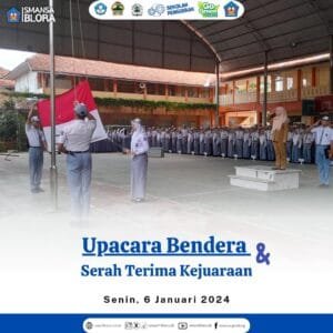 Upacara Bendera Awal Tahun 2025 dan penyerahan penghargaan kejuaraan.