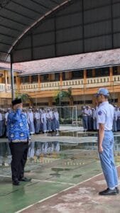Suasana Khidmat Upacara Hari Kebangkitan Nasional di SMA Negeri 1 Blora