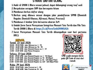 📢 PENGUMUMAN DAFTAR ULANG SPMB 2026